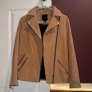 Forever 21 Tan Biker Jacket